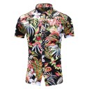 Chemise pour homme avec des feuilles F851 5