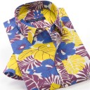 Chemise pour homme avec des palmiers F767 7