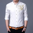 Chemise pour homme avec des roses A3086 1