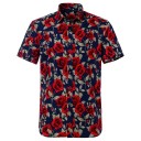 Chemise pour homme avec des roses F633 6