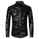 Chemise pour homme avec paillettes F662 5