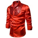 Chemise pour homme avec paillettes F746 7