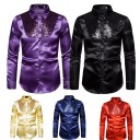 Chemise pour homme avec paillettes F746 4