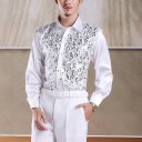 Chemise pour homme avec paillettes F761 2