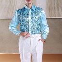Chemise pour homme avec paillettes F761 6