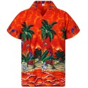 Chemise pour homme avec palmiers F553 9