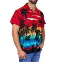 Chemise pour homme avec palmiers F553 3