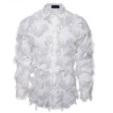 Chemise pour homme avec plumes 3