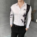 Chemise pour homme avec rose 5