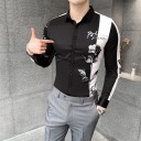 Chemise pour homme avec rose 2
