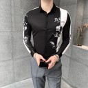 Chemise pour homme avec rose 3