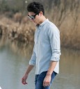 Chemise pour homme - Bleu clair 2