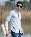 Chemise pour homme - Bleu clair 3