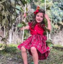 Chemisier et jupe pour fille L1413 2