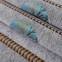 Chenille sofaovertræk 70 x 180 cm jacquard med mønster af træer skridsikkert vaskbart beskyttende overtræk til sofa i stuen 8