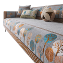Chenillöverdrag för soffa Antiskid 90 x 120 cm Jacquardväv med trämotiv Tvättbar För soffa i vardagsrummet 2