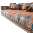 Chenillový povlak na polštář žakárový se vzorem stromů 45 x 45 cm dekorativní bytový textil na sedačku i postel do obývacího pokoje 5