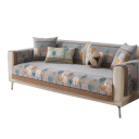Chenilový poťah na pohovku Protiskluzový 90 x 90 cm Žakárová tkanina vzor stromov Prateľný ochranný prehoz na sedačku a gauč 10