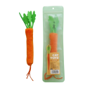 Chew Toy for Cats 22 cm Carrot Shape with Bell Interactive Chewing Toy for Kittens and Adult Cats 2