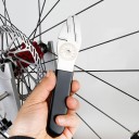 Chiave per freni a disco per biciclette 185mm Strumento correttivo in acciaio per appiattire il disco con manico in gomma Biciclette da strada e mountain bike 2