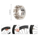 Chiave per raggi di biciclette Strumento in acciaio per la riparazione dei raggi Biciclette da strada e mountain bike Strumento di bilanciamento per ciclisti Servizio accessori 2