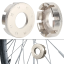 Chiave per raggi di biciclette Strumento in acciaio per la riparazione dei raggi Biciclette da strada e mountain bike Strumento di bilanciamento per ciclisti Servizio accessori 5