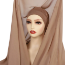 Chiffon hijab met magnetische sluiting lichte vloeiende sjaal voor het bedekken van haar geschikt voor dagelijks gebruik door vrouwen 10