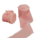 Chiffon lint gerafeld 4 cm x 5 m Trouwlint voor cadeaus Vintage decoraties Handgemaakt fijn stoffen lint Creatieve knutselwerkjes 18