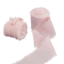 Chiffon lint gerafeld 4 cm x 5 m Trouwlint voor cadeaus Vintage decoraties Handgemaakt fijn stoffen lint Creatieve knutselwerkjes 19
