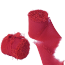 Chiffon lint gerafeld 4 cm x 5 m Trouwlint voor cadeaus Vintage decoraties Handgemaakt fijn stoffen lint Creatieve knutselwerkjes 4