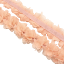 Chiffon Spitzenstoff 1 m Leichter chiffon dekorativer Spitzenstoff zum Nähen von Bekleidungsdekorationen und Hochzeitsdekorationen 14