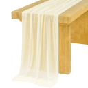Chiffon Tischläufer 30x300 cm Transparenter Polyesterstoff Dekoration für Hochzeiten Boho-Stil Geburtstagsfeiern Hochzeitsbogen Hängedekoration 10