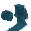 Chiffonband ausgefranst 4cm x 5m Hochzeitsband für Geschenke Vintage Dekorationen Handgefertigtes feines Stoffband Kreatives Basteln 25