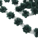 Chiffonband med blomblad 5 cm 60 st blommor Dekorativt blomsterband för sömnad dekoration av kläder bröllopsdekoration handgjord 2