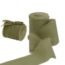 Chiffongband slitet 4 cm x 5 m Bröllopsband för gåvor Vintagedekorationer Handgjorda Fina tygband Kreativt hantverk 22