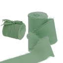 Chiffongband slitet 4 cm x 5 m Bröllopsband för gåvor Vintagedekorationer Handgjorda Fina tygband Kreativt hantverk 10
