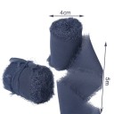 Chiffongband slitet 4 cm x 5 m Bröllopsband för gåvor Vintagedekorationer Handgjorda Fina tygband Kreativt hantverk 8