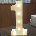 Chiffre lumineuse décorative 1