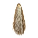 Chignon clip en cheveux ondulés 55 cm cheveux synthétiques 100 g extension et épaississement du chignon avec fixation réglable 3