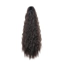 Chignon clip en cheveux ondulés 55 cm cheveux synthétiques 100 g extension et épaississement du chignon avec fixation réglable 4