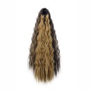 Chignon clip en cheveux ondulés 55 cm cheveux synthétiques 100 g extension et épaississement du chignon avec fixation réglable 6