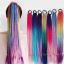 Chignons synthétiques sur élastique 58 cm 2