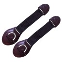 Child Safety Lock for Drawers and Cupboard Doors 5 pcs Plastic Body with Button Flexible Strap over Furniture Corner 20 x 5 cm 4