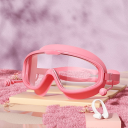 Children's Anti-Fog Swimming Goggles Silicone Seal Clear Polycarbonate Lenses Wide View Comfortable to Wear 3