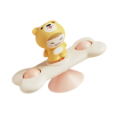 Children's Calming Toy 10.5 cm Puppy with Bone Suction Cup for Smooth Surfaces Interactive Tactile Fun Early Learning Motor Skills Toy for Children 4