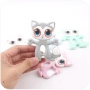 Children's Cat-Shaped Teether J874 8