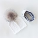 Children's Cotton Hat and Neck Warmer Set 6