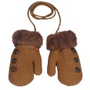Children's Cotton Mittens with Buttons J872 8
