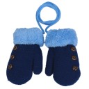 Children's Cotton Mittens with Buttons J872 10