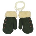 Children's Cotton Mittens with Buttons J872 16